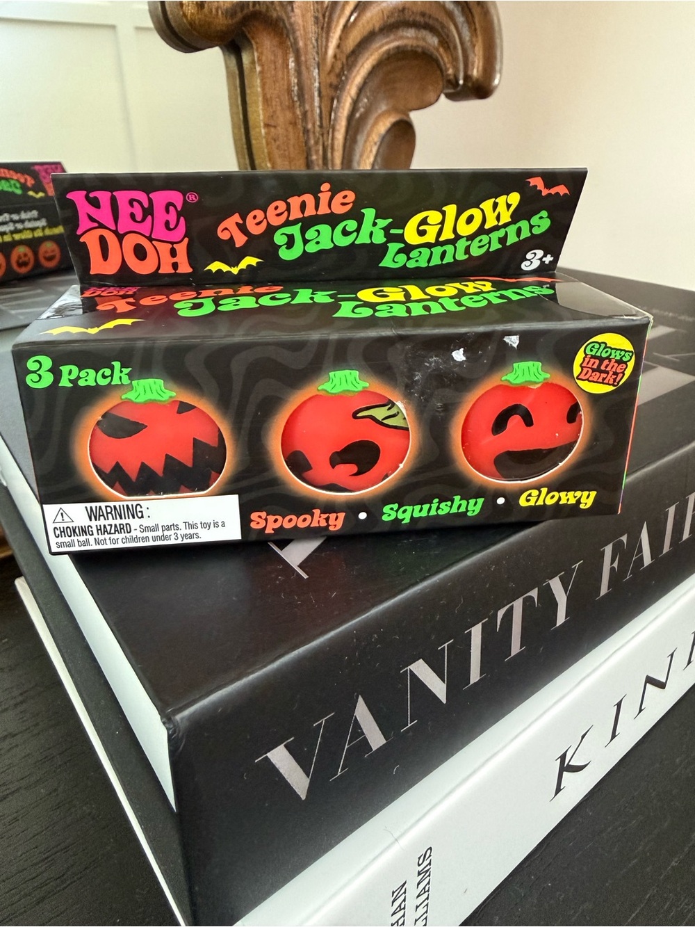 Teenie Jack-Glow Lanterns 3-Pack - Orange Glow Pumpkins
